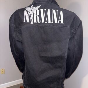 Divided Nirvana Black Oversized Jean Jacket